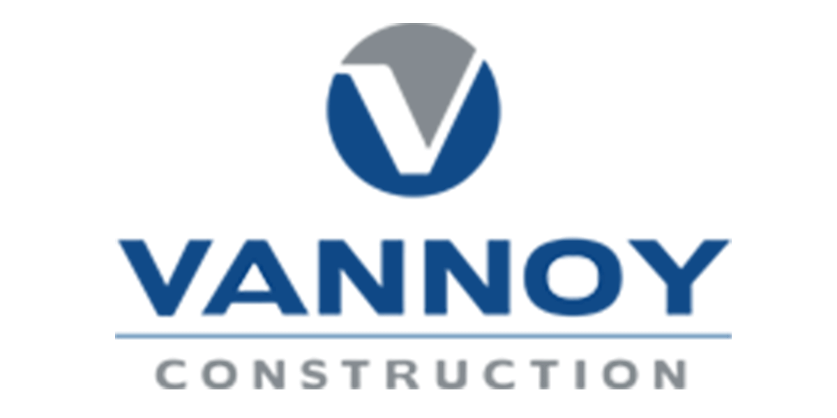 Vannoy Construction logo Vannoy Construction, Contractor Clients, Client Logo, Liquid Video Technologies, Greenville South Carolina