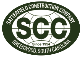 Satterfield Construction Company logo Satterfield Construction Company Logo, Contractor Clients, Security, Greenville South Carolina