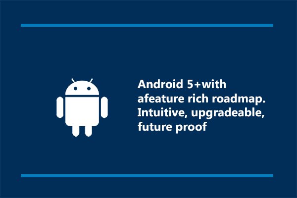 Android 5 Icon and text
