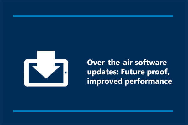 Over the air software icon and text